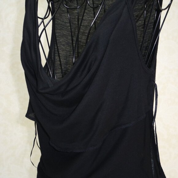 H&M Vintage Black Sleeveless Twist Shoulder Accent - Picture 10 of 14
